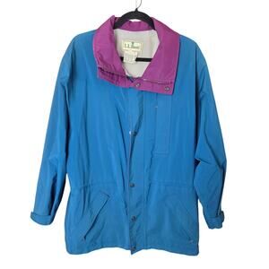 Vintage 90's LL Bean Mens Medium Windbreaker Core Tex Parka Blockcore GorpCore